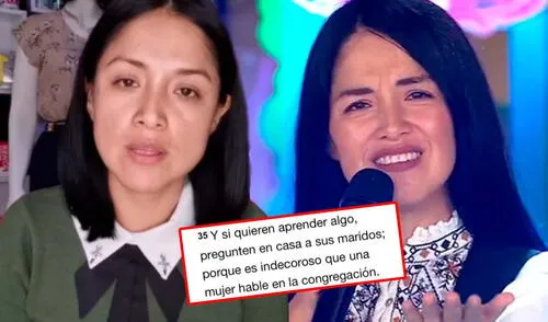Katy Jara profesa la religión cristiana.