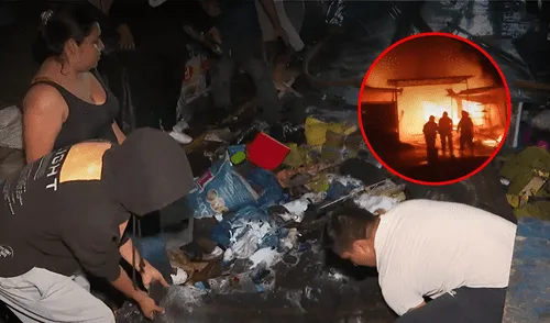 El incendio ocurrió durante la noche del domingo 11 de mayo. Foto: Composición LR El incendio ocurrió durante la noche del domingo 11 de mayo. Foto: Composición LR