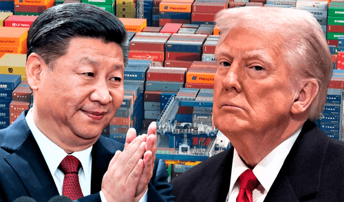 En abril Trump impuso tarifas del 145% a las importaciones chinas. Foto: Composición LR. En abril Trump impuso tarifas del 145% a las importaciones chinas. Foto: Composición LR.