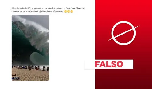 El video fue creado con IA. Foto: captura de X El video fue creado con IA