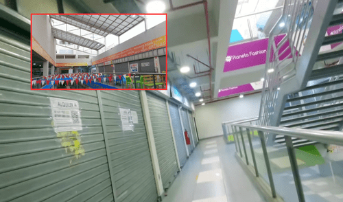 Este enorme centro comercial en Lima Sur tiene 8 pisos, patio de comidas y juegos, pero casi nadie lo visita