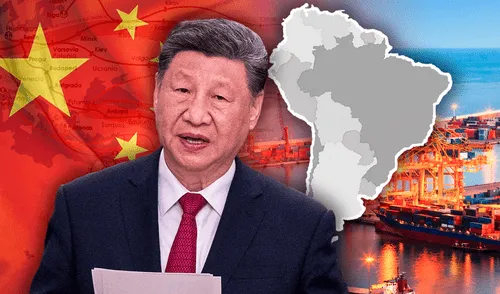 La 'Nueva Ruta de la Seda', conocida oficialmente como la Iniciativa de la Franja y la Ruta (BRI), es un proyecto global impulsado por China. Foto: Composición LR/AFP/Vecteezy. La 'Nueva Ruta de la Seda', el proyecto liderado por China que busca beneficiar a los países de América Latina