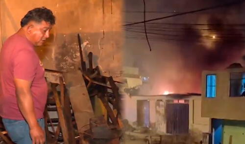 El hombre exige la intervención de las autoridades tras haberlo perdido todo. Foto: Composición LR