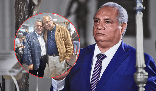 César Sandoval Pozo juró como nuevo ministro de Transportes en Palacio de Gobierno. Su designación refuerza la presencia de APP en el gabinete de Dina Boluarte. | Composición LR. César Sandoval jura como ministro de Transportes ante Dina Boluarte en Palacio de Gobierno. Foto con César Acuña.