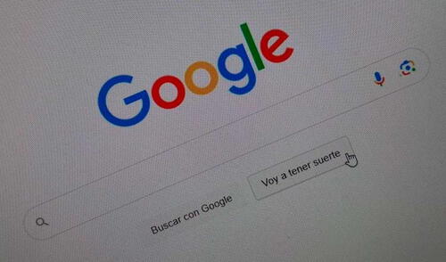 Así luce la interfaz de Google en la actualidad. Así luce la interfaz de Google en la actualidad. Foto: T13