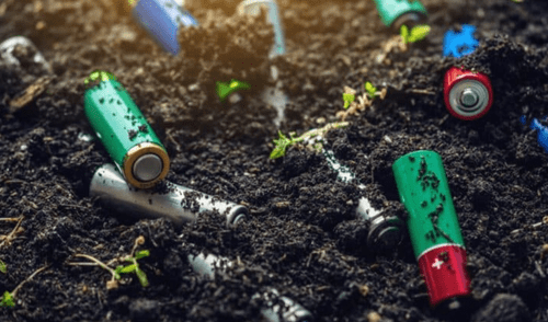 Baterías recicladas que sirven para sembrar Foto: RecycleYoursBatteries