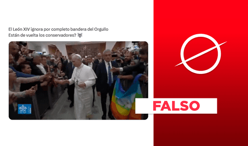 El papa León XIV no rechazó bandera LGBT