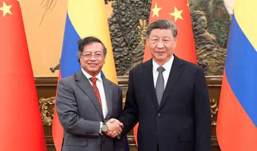 Colombia se une a la iniciativa de la Franja y la Ruta liderada por China. Foto: EFE Colombia se une a la iniciativa de la Franja y la Ruta liderada por China.