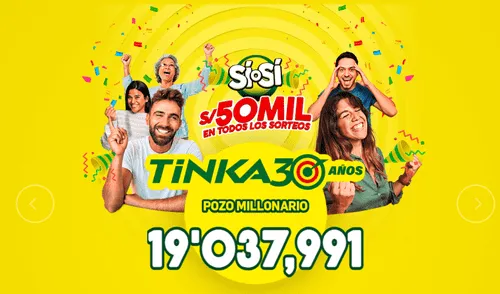 Resultados de la Tinka de este miércoles 14 de mayo. Foto: La Tinka Resultados de la Tinka de este miércoles 14 de mayo. Foto: La Tinka