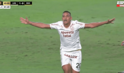 Universitario vence por 1-0 a Barcelona SC en los primeros 45 minutos