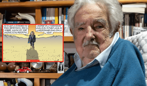 José Mujica y su pensamiento humanista. Foto: composición LR José Mujica y su pensamiento humanista.