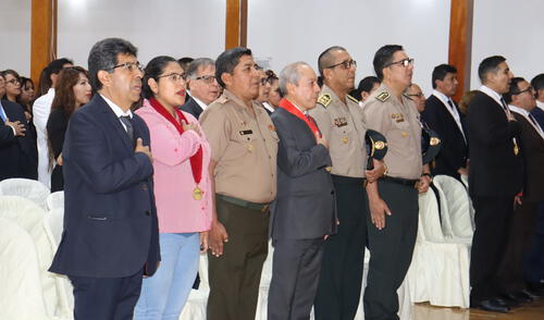 La ceremonia resaltó la importancia del trabajo en equipo de los operadores de justicia.