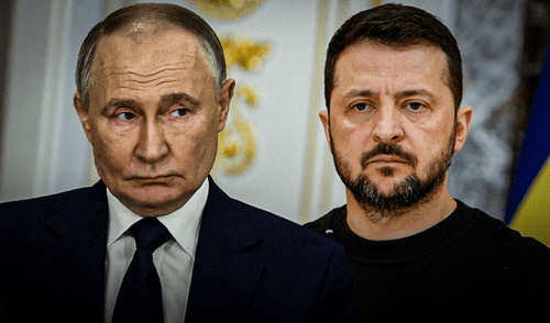 Volodímir Zelenski, calificó a la delegación rusa como meramente “decorativa” después que Putin no se presentara en Estambul. Foto: composición LR/AFP Volodímir Zelenski, calificó a la delegación rusa como meramente “decorativa” después que Putin no se presentara en Estambul