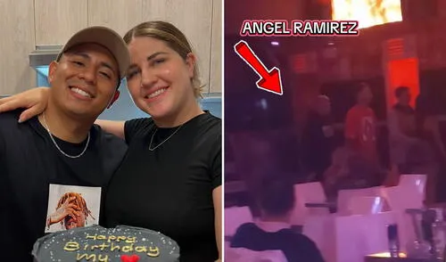 Tiktoker Ángel Ramírez es captado en night club tras anunciar la separación de su esposa: "Estuvo una hora"