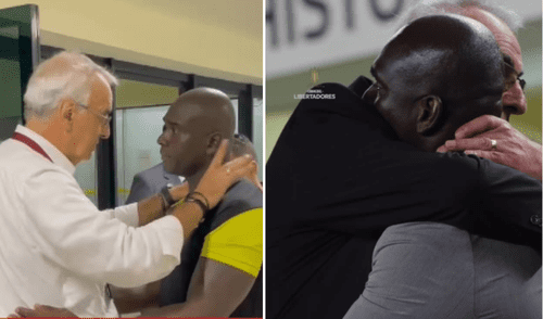 Jorge Fossati y Segundo Castillo tuvieron un emotivo encuentro previo al partido entre Universitario y Barcelona SC. Foto: composición LR/Instagram Jorge Fossati y Segundo Castillo tuvieron un emotivo encuentro previo al partido entre Universitario y Barcelona SC. Foto: composición LR/Instagram