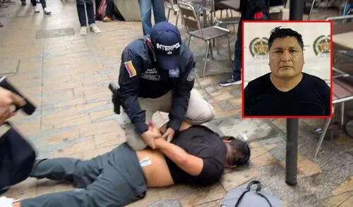 Momento de la captura de 'Cuchillo' en Colombia. Foto: Mininter Así fue la captura de alias Cuchillo en Colombia, presunto autor de la masacre en Pataz