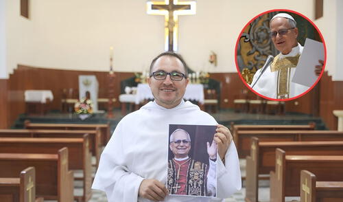 El fray peruano Agip Gamonal se refirió a una próxima visita a Roma para ver a León XIV. Foto: Composición LR/CDN