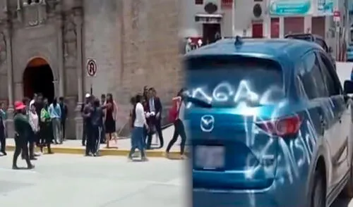 Las imágenes sorprendieron a los usuarios en redes sociales, pues nadie imaginó que la madre del hijo del novio se presentara en plena boda.