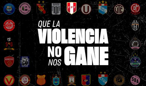 La Federación Peruana de Fútbol acaba de lanzar una nueva campaña contra la violencia. Foto: FPF La Federación Peruana de Fútbol acaba de lanzar una nueva campaña contra la violencia
