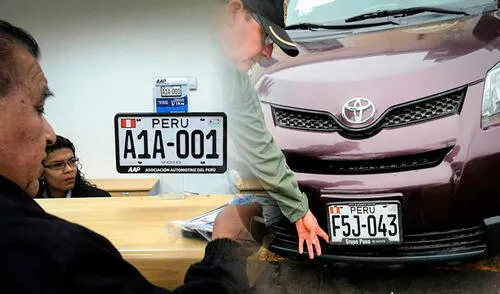 Placas de vehículos