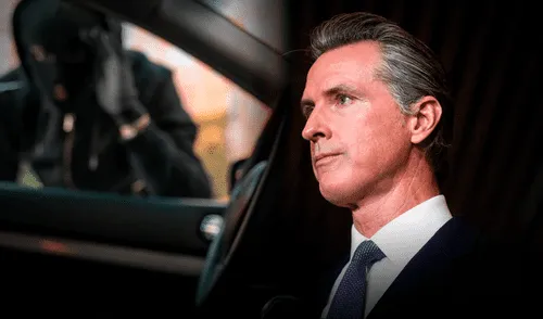 Gavin Newsom firma una nueva ley que cambia los términos de allanar vehículos en California.
