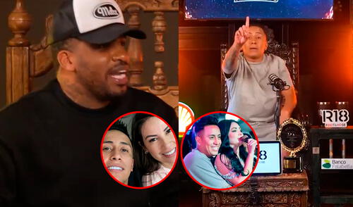 Christian Cueva en 'Enfocados'. Foto: Composición LR/Captura/'X'/Captura/YouTube Christian Cueva en 'Enfocados'.