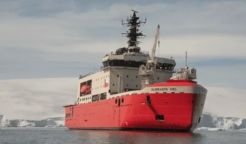 El AGB-46 Almirante Viel de la Armada de Chile. Foto: Armada de Chile Chile, Armada de Chile, Bahía Fildes