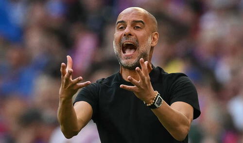 Pep Guardiola firma su segunda temporada con el Manchester City sin levantar títulos. Foto: AFP Pep Guardiola firma su segunda temporada con el Manchester City sin levantar títulos