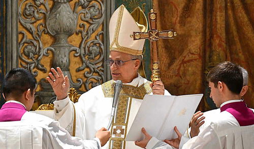 El Papa León XIV inicia su pontificado de manera oficial. Foto: AFP. El Papa León XIV inicia su pontificado de manera oficial. Foto: AFP.