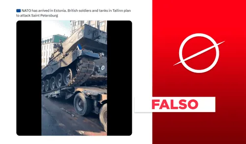 Se trata de tanques y tropas apostadas en Estonia desde el 2024, y se encontraban posicionándose para la celebración del Día de la Independencia del país europeo. Foto: composición LR/captura de pantalla. La OTAN no atacará a Rusia