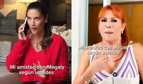 María Pía Copello hizo una divertida parodia en redes sobre su amistad con Magaly Medina.