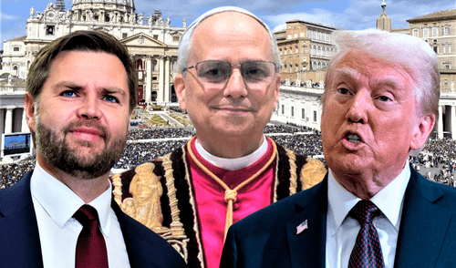 Trump envió a JD como su reemplazo para acudir a la misa de entronización en Roma. Foto: Composición LR.