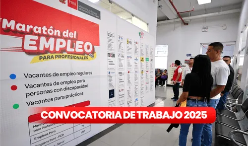 El Ministerio de Trabajo organiza la Maratón del Empleo en 3 distritos de Lima Metropolitana.