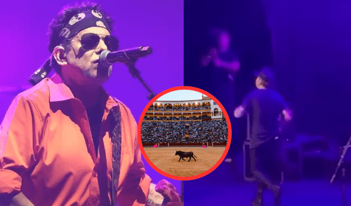 El cantante se retiro a medio concierto tras se abucheado por los asistentes. Foto: La Nación / Composición LR