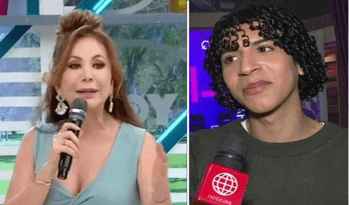 En el programa ambos tuvieron muchos momentos tensos que sorprendieron al público. Foto: América TV / Composición LR En el programa ambos tuvieron muchos momentos tensos que sorprendieron al público. Foto: América TV / Composición LR