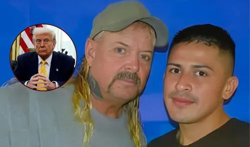 Joe Exotic, 'Tiger King', pide a Donald Trump que lo indulte y así reunirse con su esposo Jorge Márquez, deportado a México. Joe Exotic, 'Tiger King', pide a Donald Trump que lo indulte y así reunirse con su esposo Jorge Márquez, deportado a México.