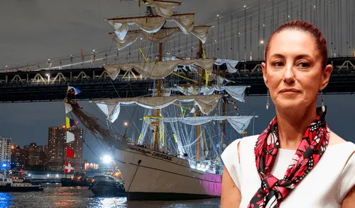 Sheinbaum rechaza los intentos de politizar el accidente del Buque Escuela Cuauhtémoc.