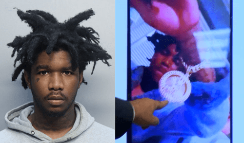 Marcuss Ealy se tomó una selfie con el collar de oro que pertenecía a su víctima.