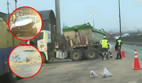 Accidente se dio en el kilómetro 9 de la Vía Evitamiento. Foto: Composición LR