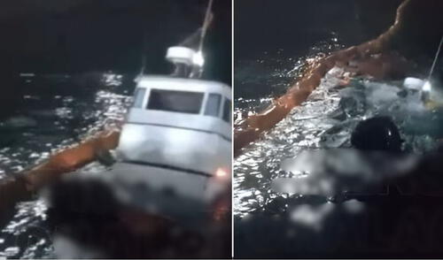 Embarcación se hunde en bahía del Callao. Foto: Composición LR/Captura de pantalla de Facebook