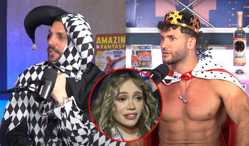 Mayra Goñi se aleja de Fabio Agostini tras escándalo.  Foto: Composición LR/captura Youtube/captura América TV