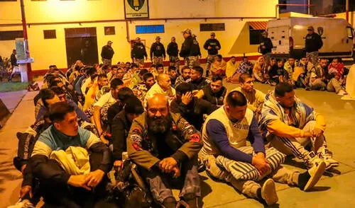 Más de 90 reos trasladados a penal de Ancón I y II. Foto: PNP