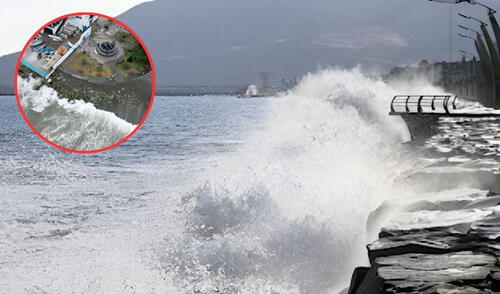 La Marina de la Guerra confirmó mares con fuerte intensidad en olas en el Callao. Foto: Composición LR/CDN/Andina La Marina de la Guerra confirmó mares con fuerte intensidad en olas en el Callao. Foto: Composición LR/CDN/Andina