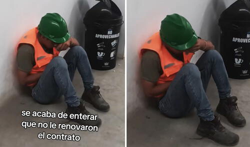 "Las cosas suceden por algo, hay que tener fe que todo va a cambiar para bien", resaltaron usuarios. Foto: composición LR/ TikTok Trabajador peruano rompe en llanto al descubrir que no le renovaron el contrato y conmueve en redes