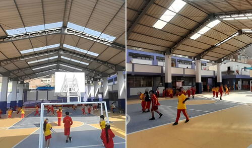 Un histórico colegio de Ventanilla ha sido remodelado. Foto: Composición LR/Gob/CDN