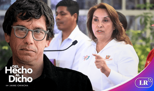 Jaime Chincha en programa Del hecho al dicho criticando a presidenta Dina Boluarte por viaje a Ecuador y ocultamiento de aumento de sueldo.