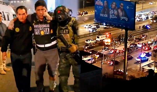 El violento enfrentamiento dejó 3 efectivos policiales heridos y dos criminales fallecidos. Foto: Composición LR