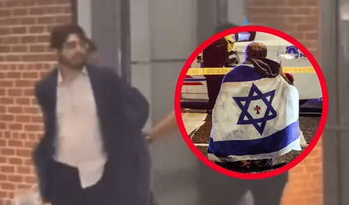 Un atentado antisemita en Washington deja dos muertos frente al Museo Judío Capital. Foto: composición LR/EFE Un atentado antisemita en Washington deja dos muertos frente al Museo Judío Capital.