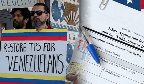 Los inmigrantes venezolanos pueden solicitar asilo en Estados Unidos