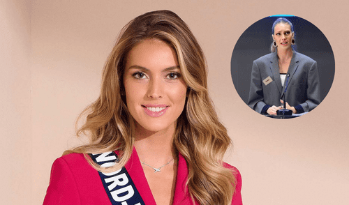 Agathe Cauet, representante de Francia en el certamen Miss Mundo 2025. Foto: Composición LR/ YouTube MissWorld/TF1